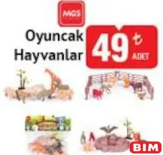 MGS OYUNCAK HAYVANLAR fiyat ve kampanya bilgisi
